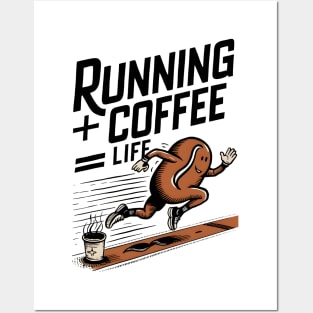 Sprint Brew: Running + Coffee = Life Design Posters and Art